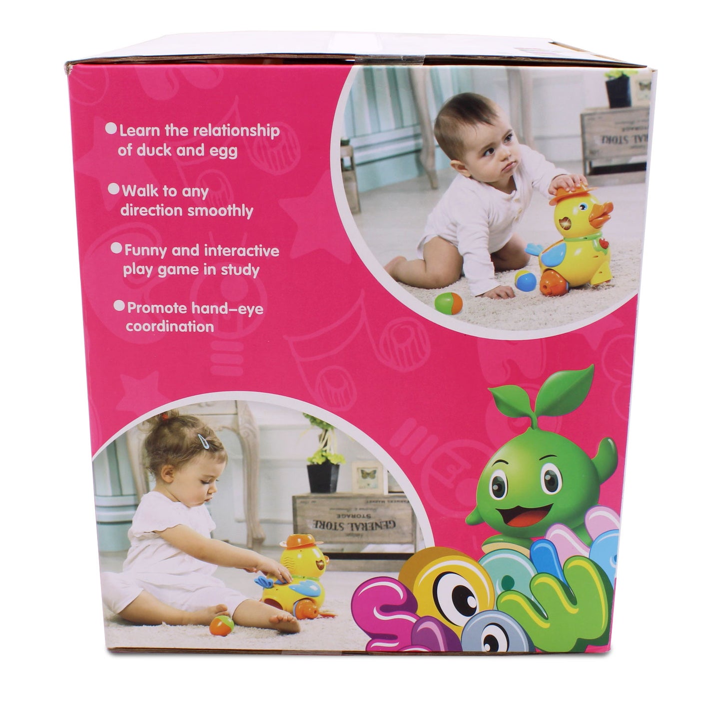 Kids Yellow Ducky Electronic Egg Laying Learning Developmental Toy for Children Boys Girls
