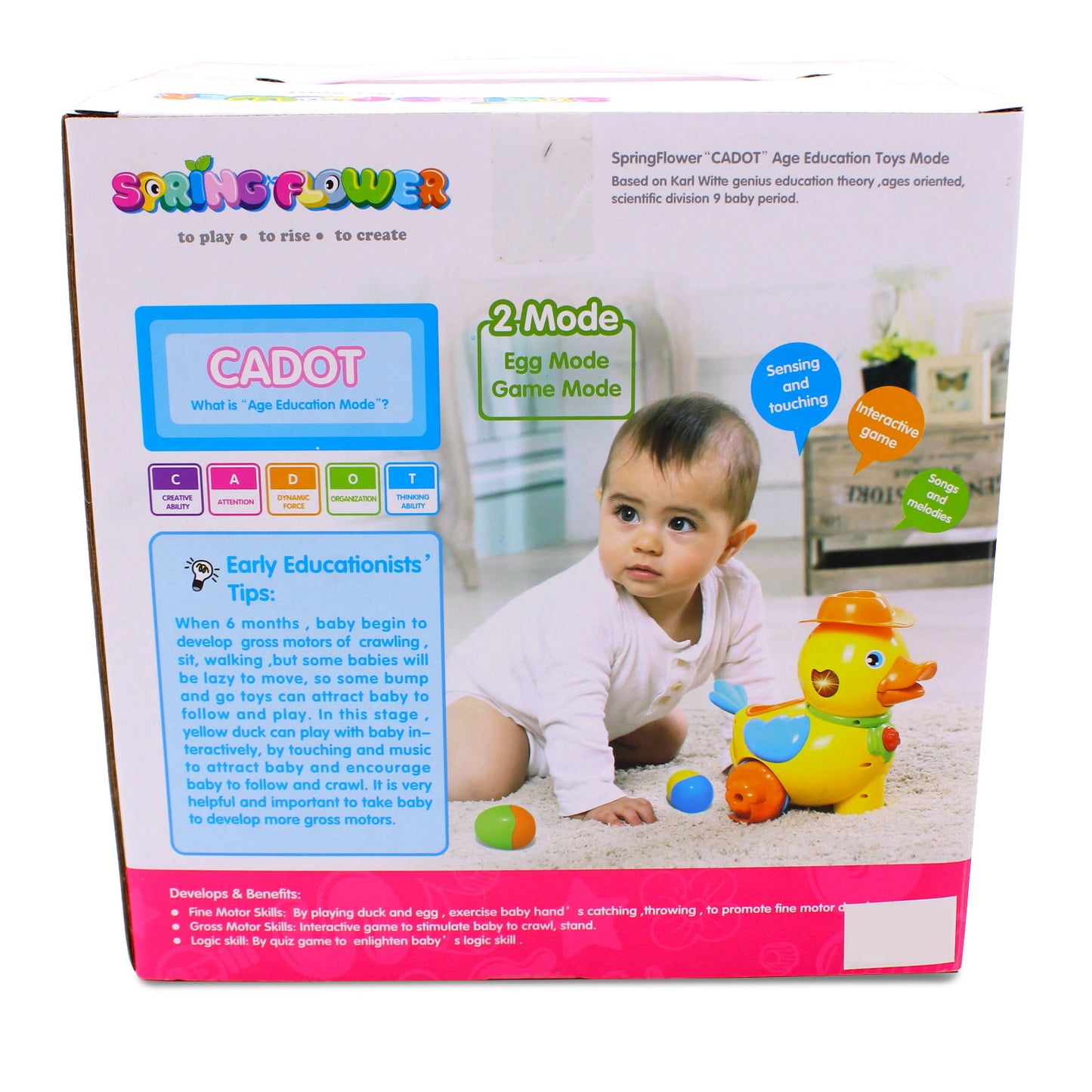 Kids Yellow Ducky Electronic Egg Laying Learning Developmental Toy for Children Boys Girls
