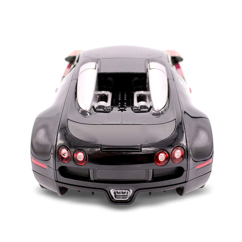 Family Smiles Kids RC Toy Car Transforming Robot Remote Control One-Button Transformation Realistic Engine Sounds 360 Speed Drifting Sword and Shield Included Toys For Boys 1:14 Scale (Red)