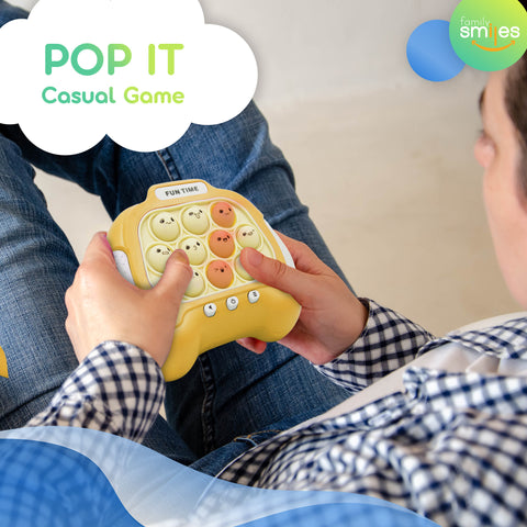 Family Smiles Pop It Fidget Music Puzzle Game Kids Light Up Bubble Push Sensory Toy