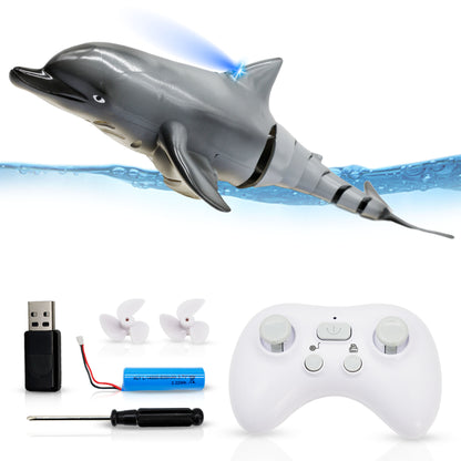 Family Smiles Kids RC Dolphin Pool Bath Toy Remote Control Water Toys For Boys Girls 6+ Years Gift