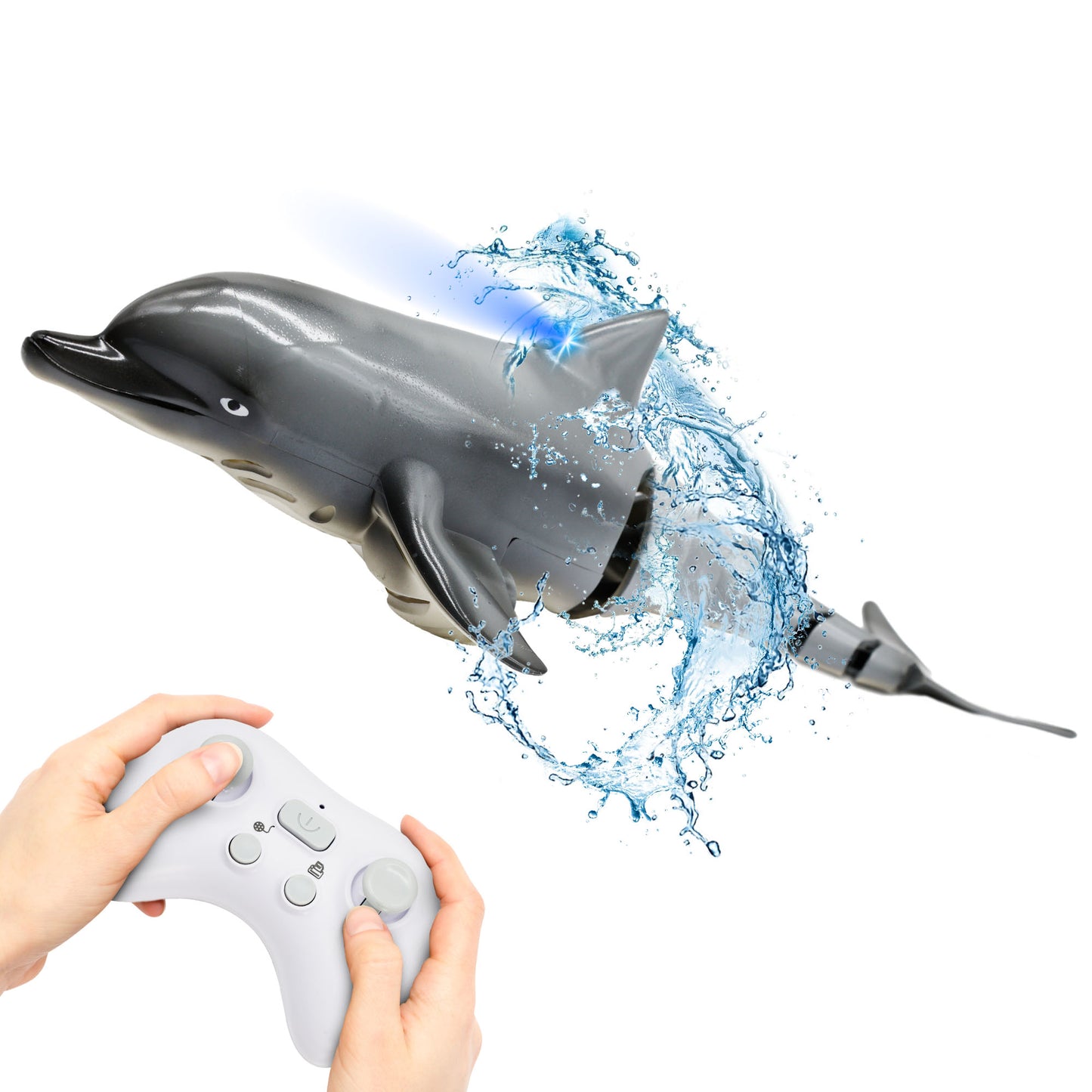 Family Smiles Kids RC Dolphin Pool Bath Toy Remote Control Water Toys For Boys Girls 6+ Years Gift