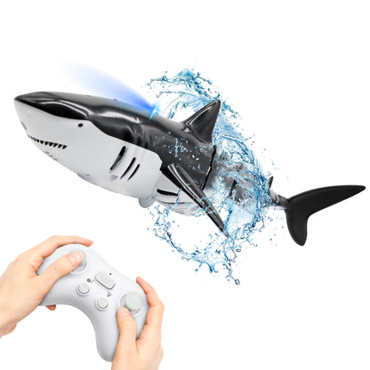 Family Smiles Kids RC Shark Pool Bath Toy Remote Control Water Toys Boy Girl 6+ Year Gift