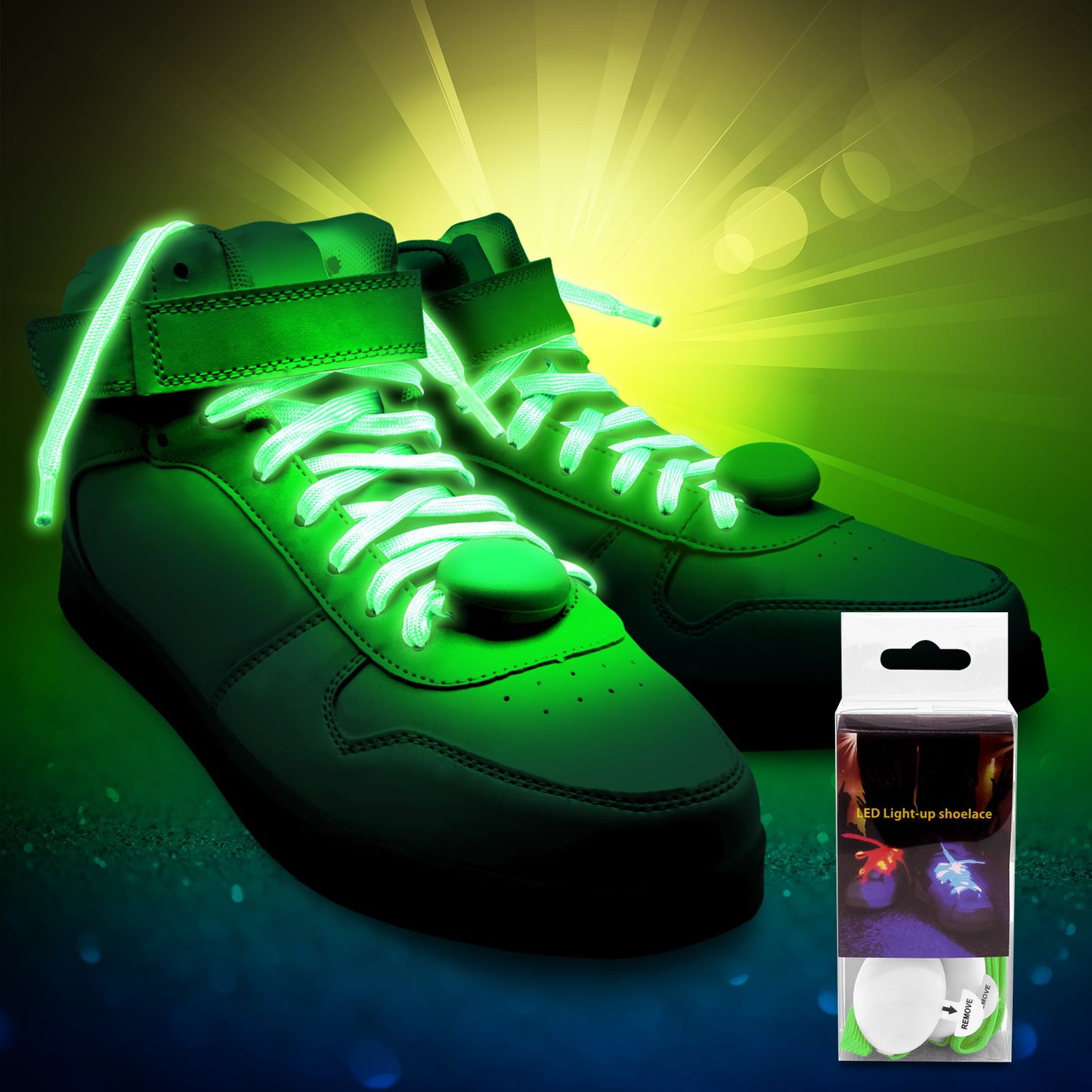 LED Nylon Shoe Laces Luminous Flashing Modes Party Dancing Shoelaces for Boys Girls