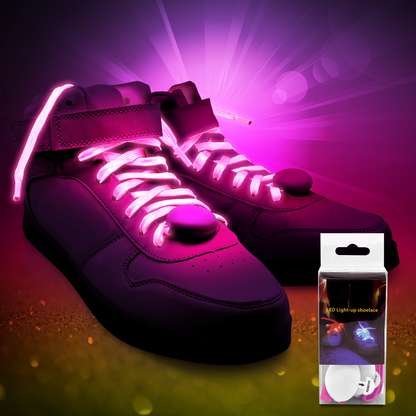 LED Nylon Shoe Laces Luminous Flashing Modes Party Dancing Shoelaces for Boys Girls