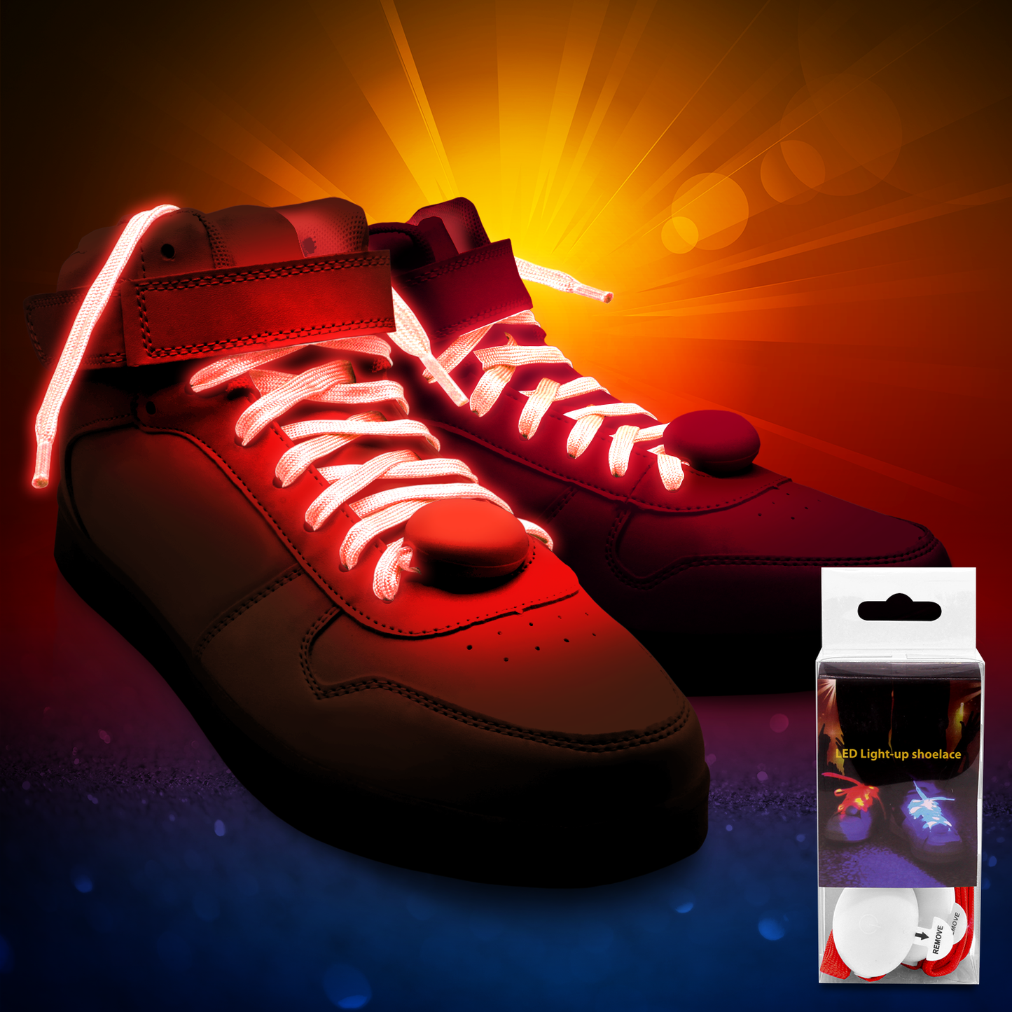 LED Nylon Shoe Laces Luminous Flashing Modes Party Dancing Shoelaces for Boys Girls