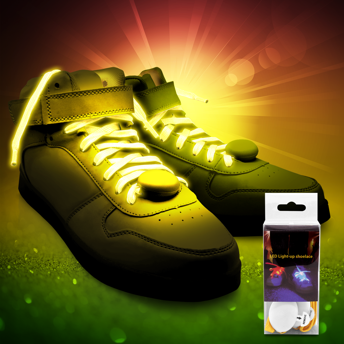 LED Nylon Shoe Laces Luminous Flashing Modes Party Dancing Shoelaces for Boys Girls