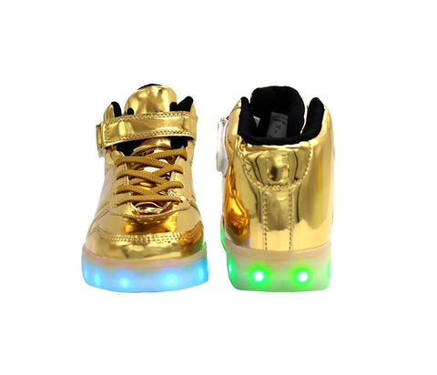 Kids High Top Shine (Gold) - 10 Toddler / Yellow