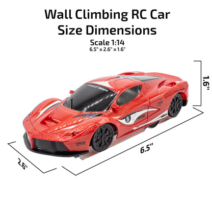 Kids Wall Climbing Remote Control Car for Kids RC Vehicle Toys for Boys 8 - 12 Red