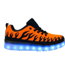 Inferno Sport (Orange) - LED SHOE SOURCE,  Shoes - Fashion LED Shoes USB Charging light up Sneakers Adults Unisex Men women kids Casual Shoes High Quality