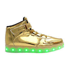 Kids High Top Shine (Gold) - 11.5 Little Kid / Yellow