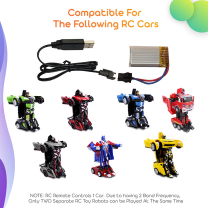 Family Smiles 3.7 V 700mAh GX Ni-Cd AA Battery for Kids Transforming Robots RC Cars for Boys