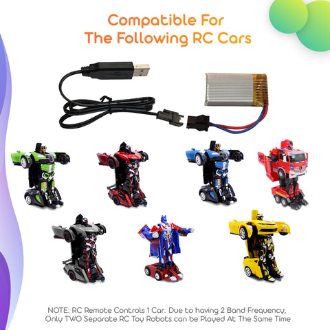 Family Smiles 3.7 V 700mAh GX Ni-Cd AA Battery for Kids Transforming Robots RC Cars for Boys