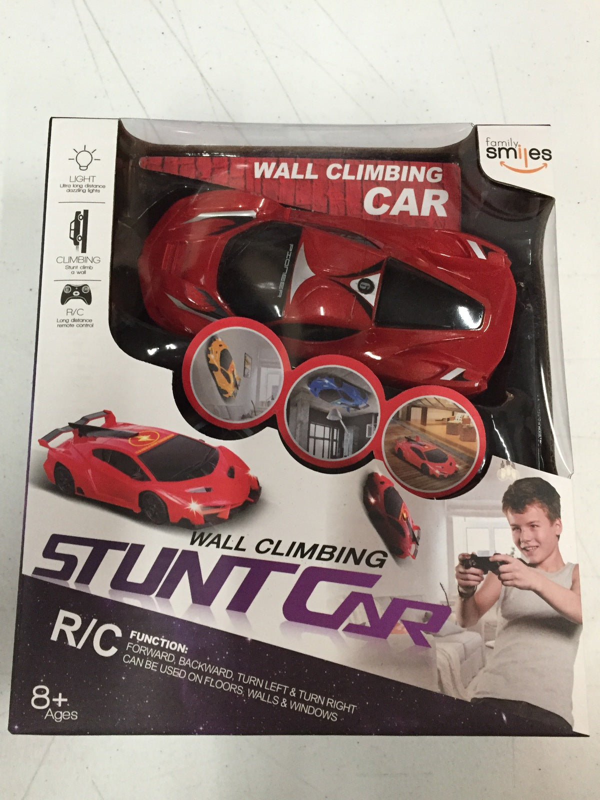 Kids Wall Climbing Remote Control Car for Kids RC Vehicle Toys for Boys 8 - 12 Red