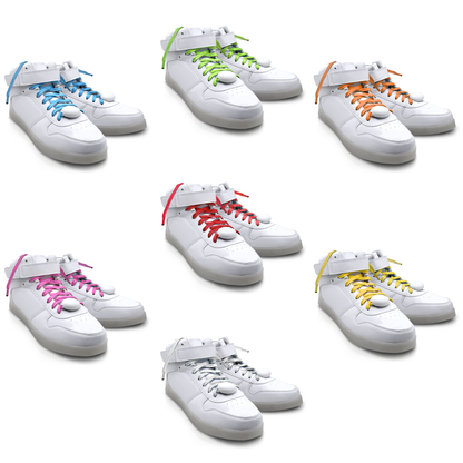 LED Nylon Shoe Laces Luminous Flashing Modes Party Dancing Shoelaces for Boys Girls