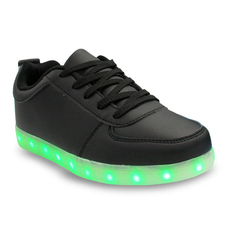 LED Light Up Sneakers Kids Low Top USB Charging Boys Girls Unisex Lace Up Shoes