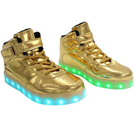 Kids High Top Shine (Gold) - 10 Toddler / Yellow